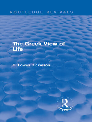 cover image of The Greek View of Life